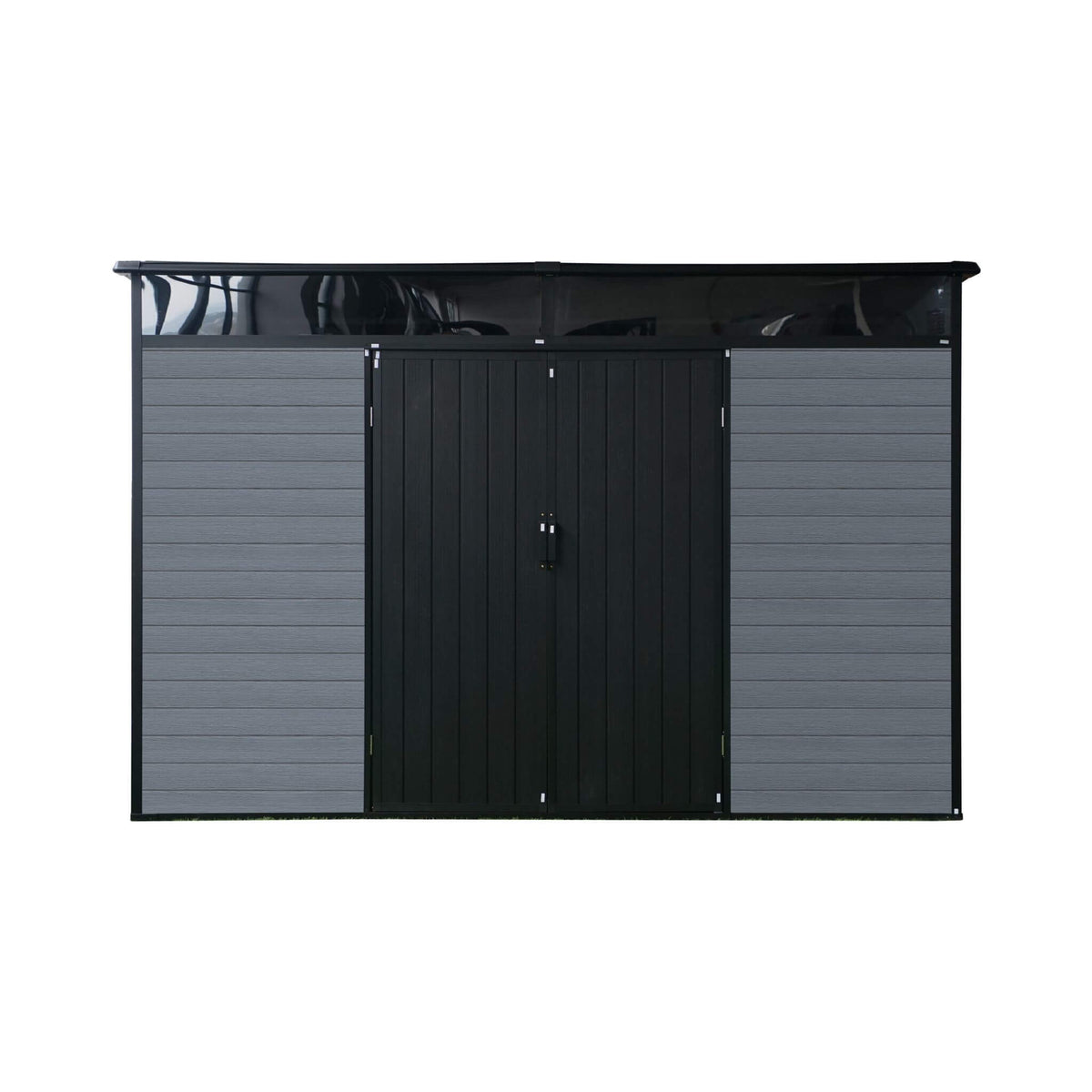 [07X10FT] Outdoor Resin Garden Shed With Floor, Window, And Lockable Door (SAK25987)
