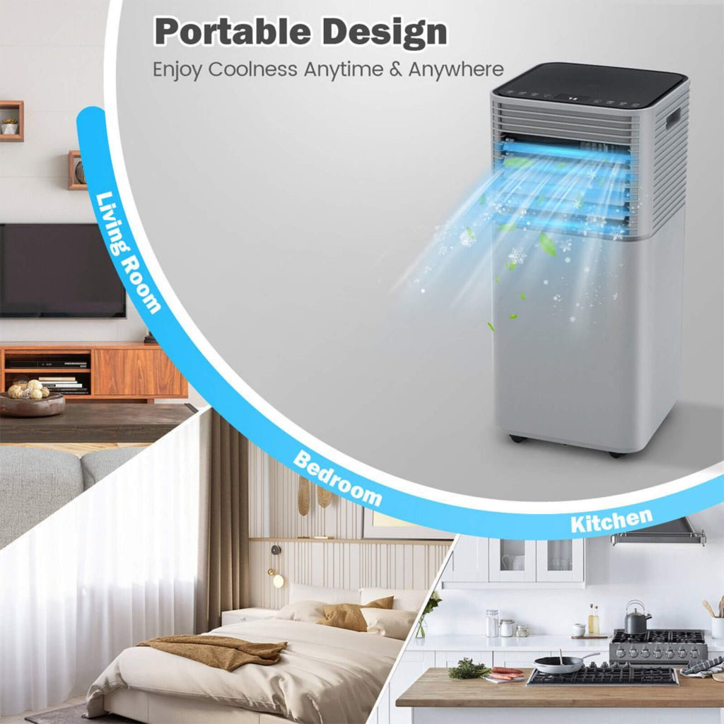10K BTU Portable Room Air Conditioner Unit With Dehumidifier And Fan Mode (SAK30782)
