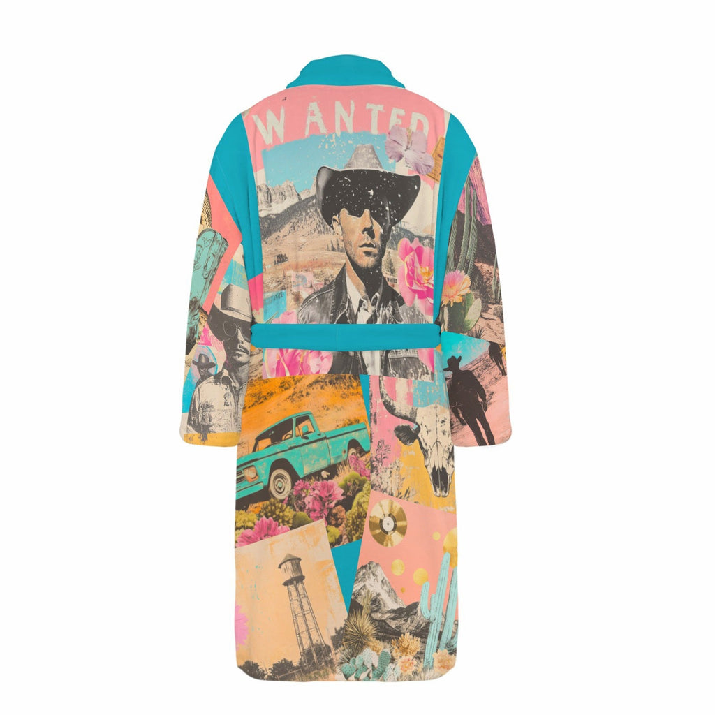 Baha Ranch Retro Pop Western Men's Robe