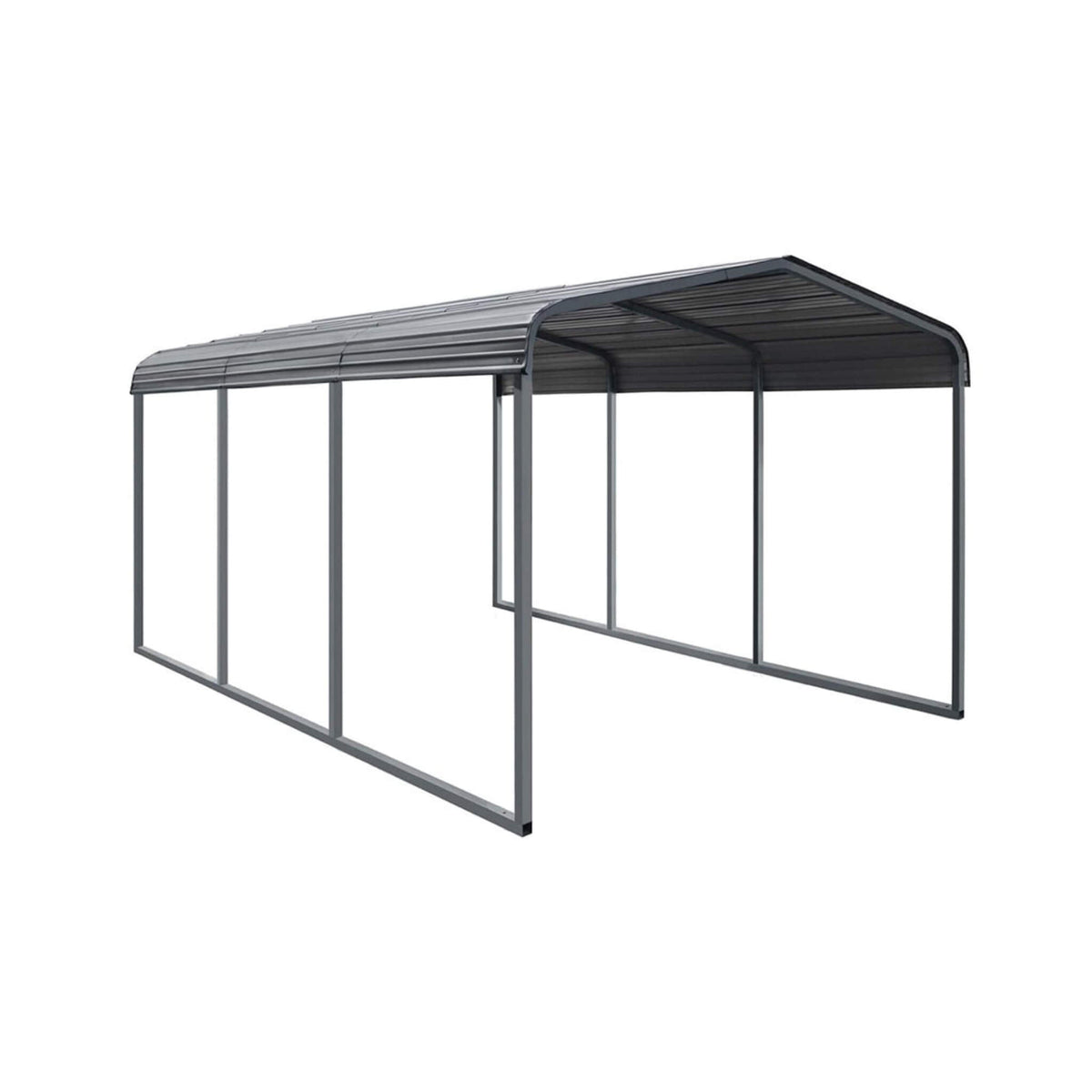 [10X15FT] Large Heavy-Duty Outdoor Metal Carport For Cars, Trucks And Boats (SAK95738)