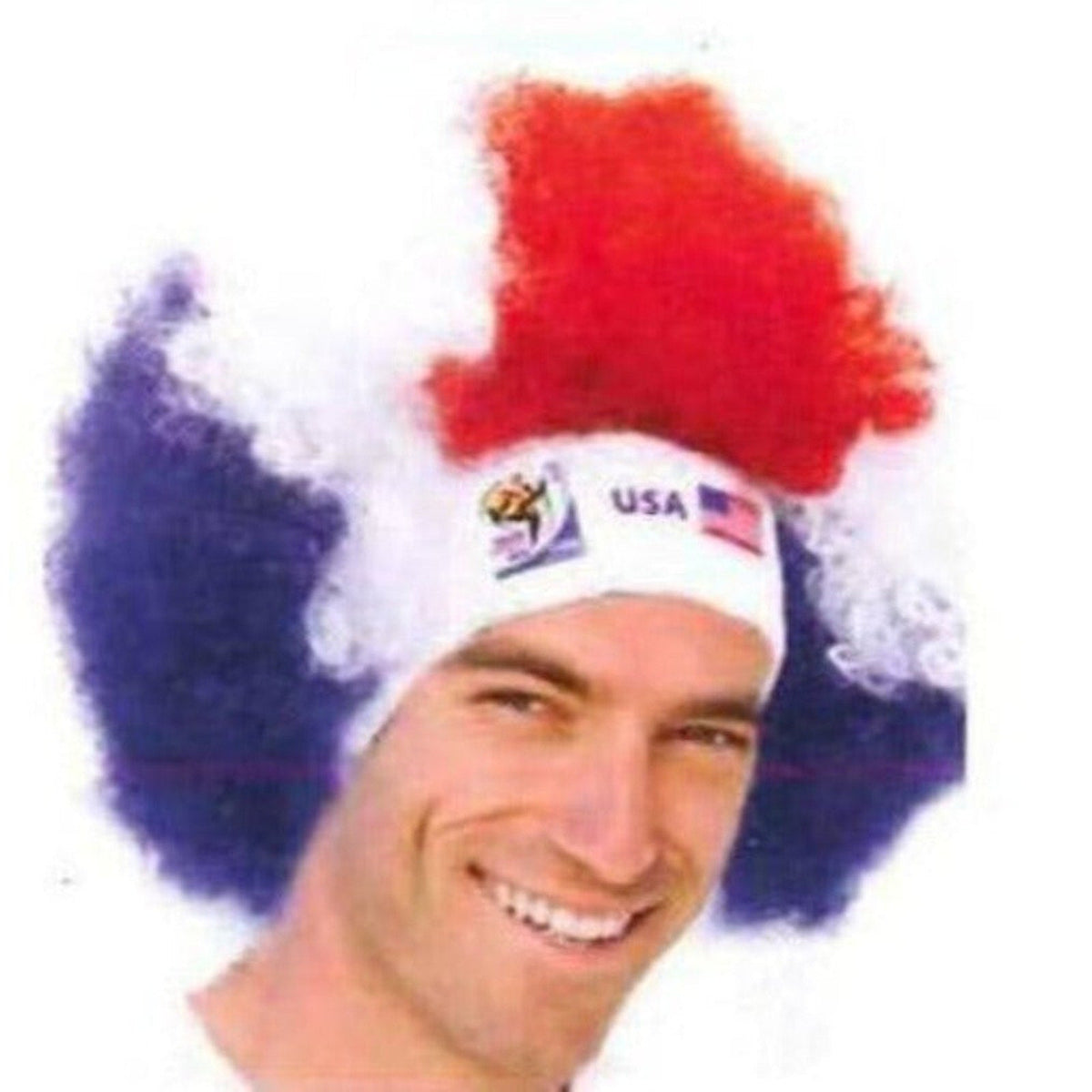 South Africa World Cup Soccer Afro Wig 25-Count Case Pack – Official FIFA