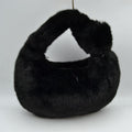 Structured Shoulder Bag with Long Double Straps and Clasp