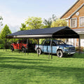 [13X26FT] Heavy-Duty Weather-Resistant Outdoor Carport With Protective Film (SAK82451)