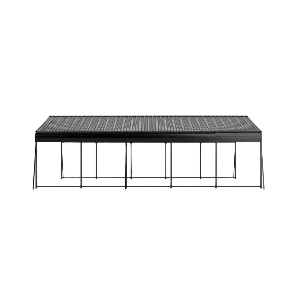[13X26FT] Heavy-Duty Weather-Resistant Outdoor Carport With Protective Film (SAK82451)