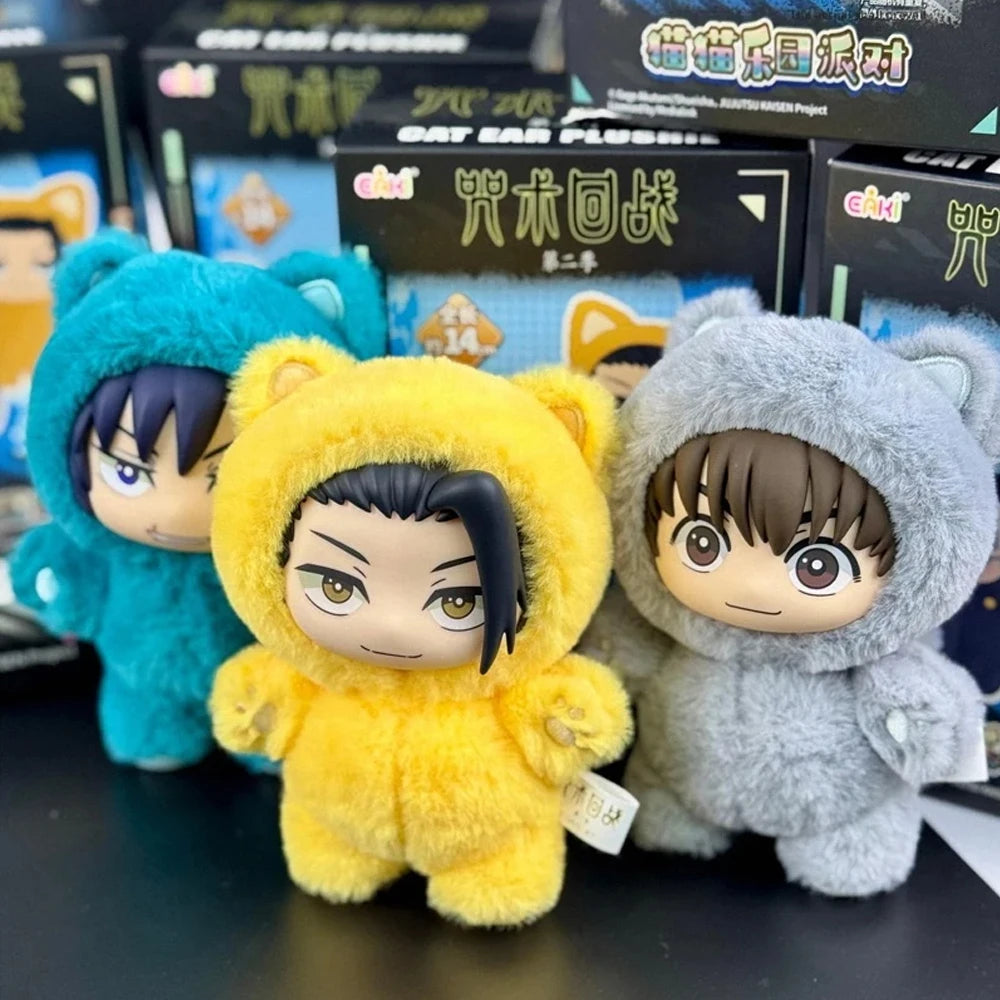Wholesale Price Genuine Eaki Jujutsu Kaisen Season 2 Cat Park Party Five Satoru Blind Box Plush Handbag Series Model Pendant