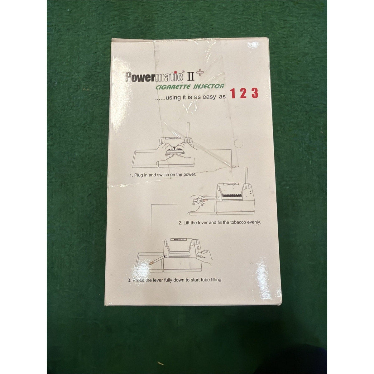 Powermatic II Plus Cigarette Injector Machine with Tube Cut Filter Tubes