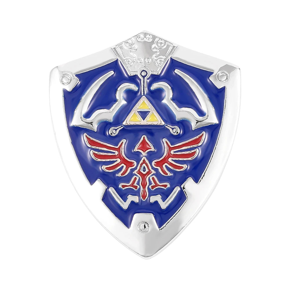 The Legend of Zeldas Brooch for Men Women Vintage Triforce Triangle Amulet Lapel Pins Cosplay Party Gifts