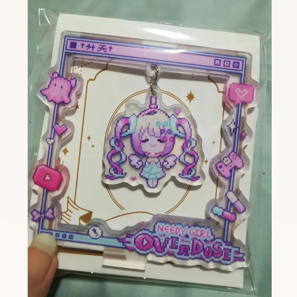 Swing Acrylic Stand Sign Needy Girl Overdose Cartoon Desktop Ornaments Decorate Student Anchor Model Toys Figure Gifts for Anime