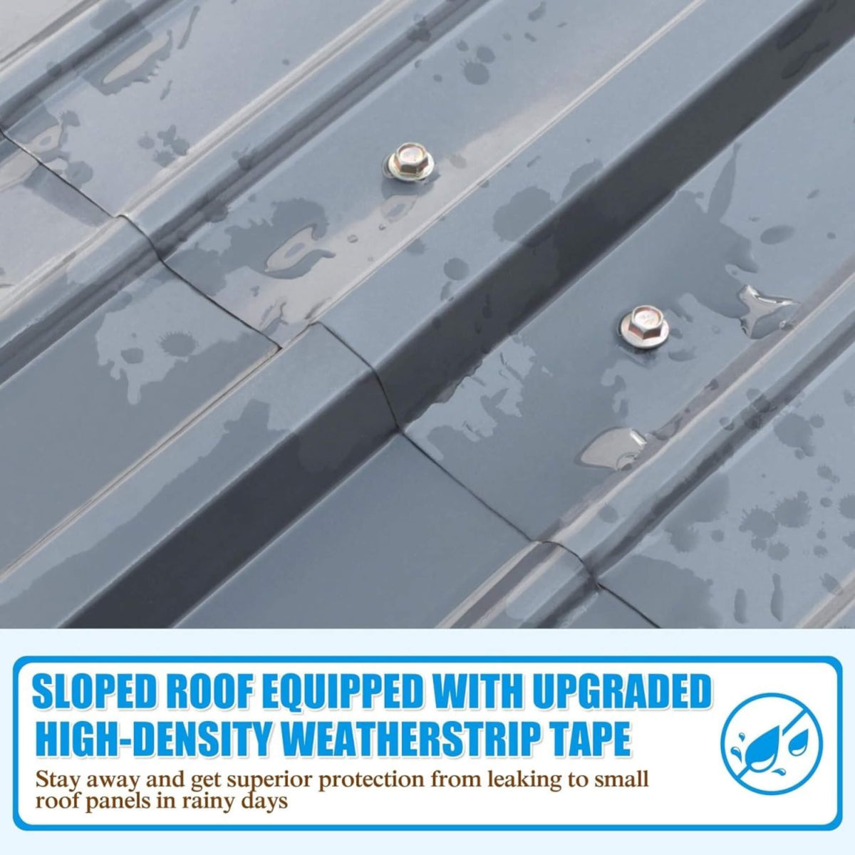 [20X20FT] Extra-Large Premium Heavy-Duty Outdoor Metal Carport Shelter (SAK97425)