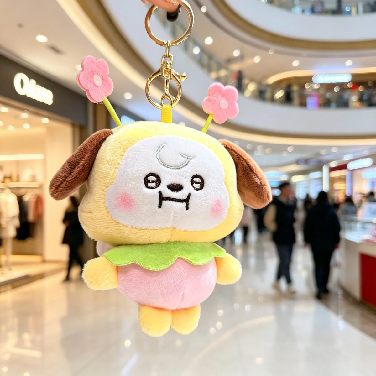 BT21 Chimmy Cooky koya Shooky Tata Creative Anime Peripheral Cartoon Keychain Personality Cute Backpack Decorative Doll Pendant