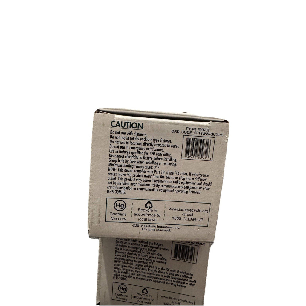 Set of 4 Energy Wiser GU24 CFL Bulb 18W (75W Eq) Warm White 2700K 1200 Lumens