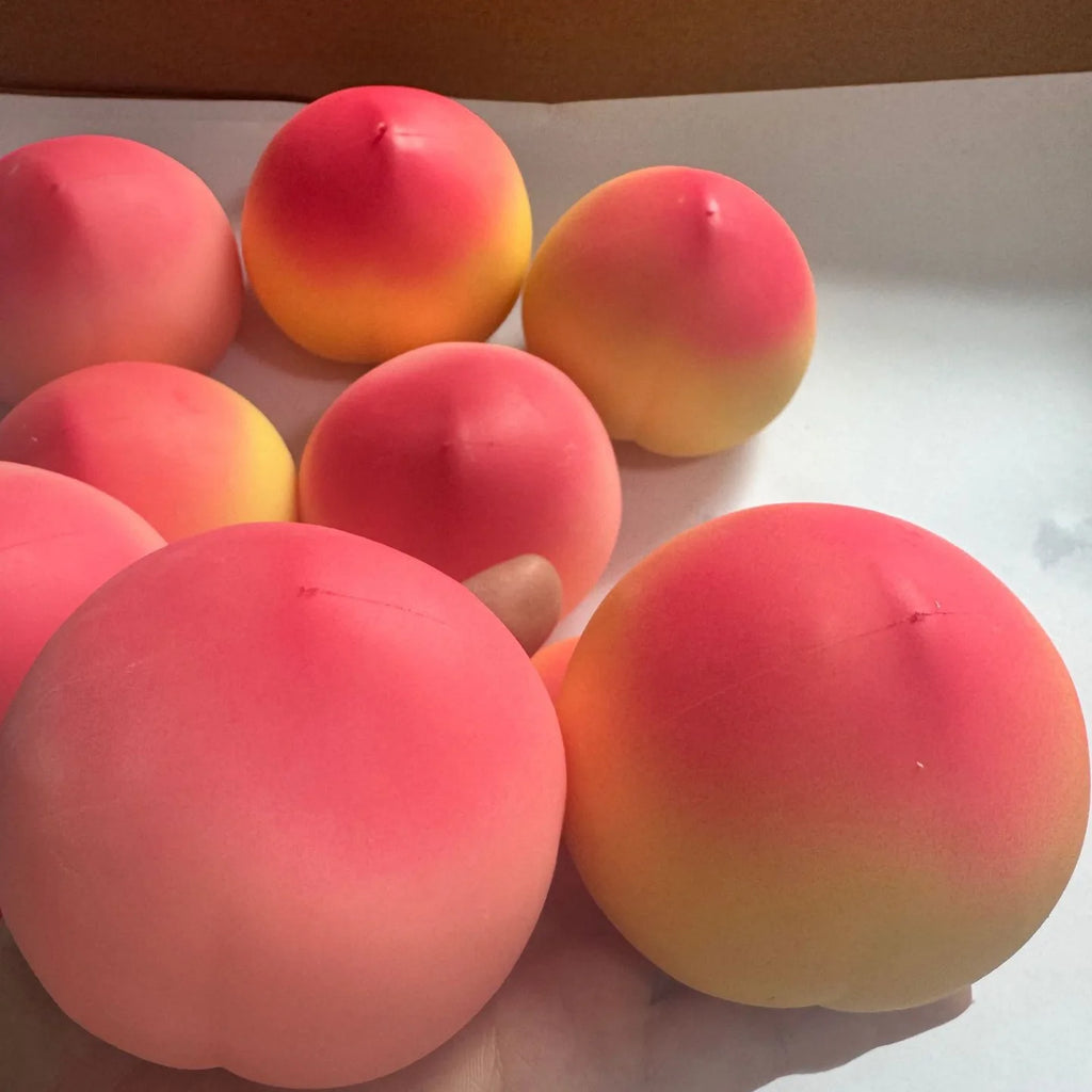 Crispy Sound Peach Fruit Squishy Toy – Slow Rising Stress Relief for Adults, Squeeze Anti-Anxiety Sensory Fidget Toy Daily Joy