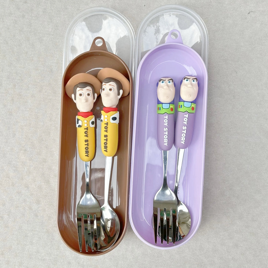 Toy Story 5 Spoon Fork Cutlery Set Woody Buzz Lightyear Jessie Forky Alien Cartoon Character Birthday Christmas Gift For Fans