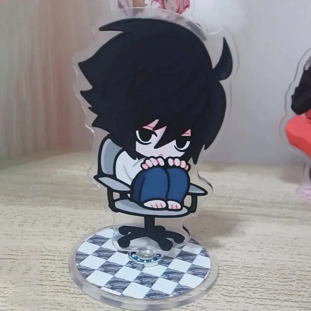Anime Death Note Cosplay L.Lawliet Acrylic Stand Desktop Decoration Standing Plate Unisex Collection Prop