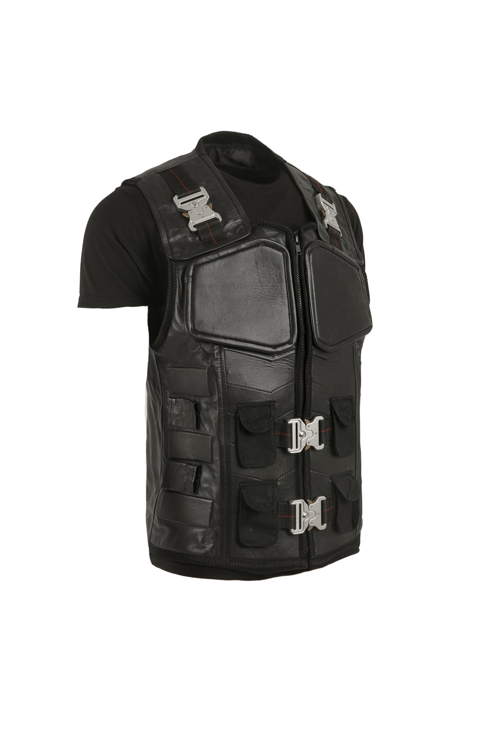 Handmade Wesley Snipes Blade Vest Trinity Vampire Hunter Military Style Handmade Cosplay Costume Leather Vest