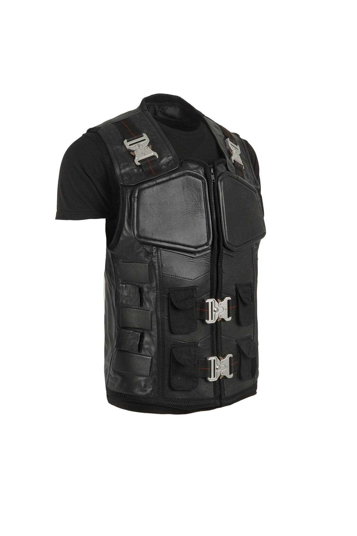 Handmade Wesley Snipes Blade Vest Trinity Vampire Hunter Military Style Handmade Cosplay Costume Leather Vest