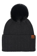 C.C Cable Cuff Pom Beanie