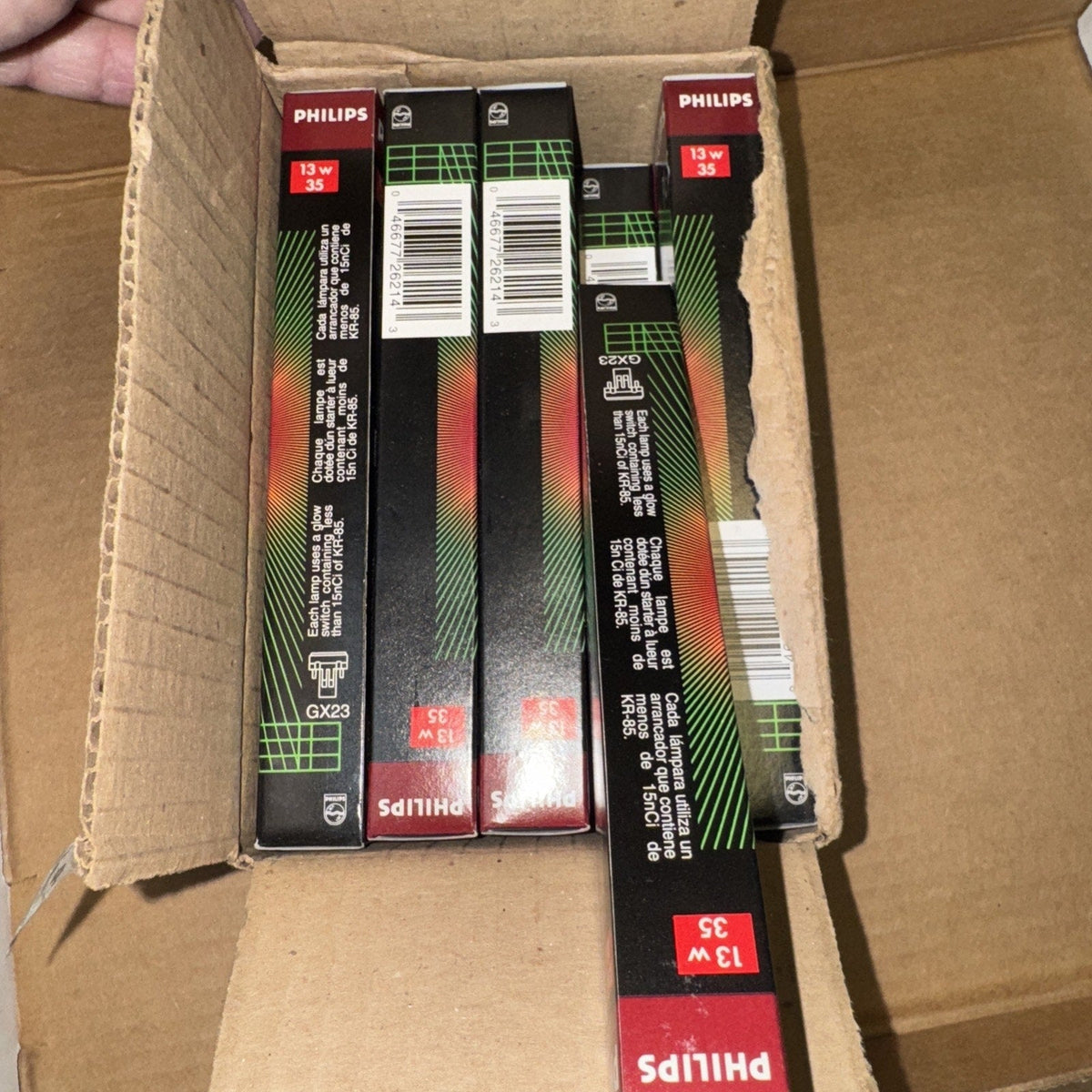 Set of 10 Philips PL-S 13W/35 Fluorescent Lamp Light Bulb PLS