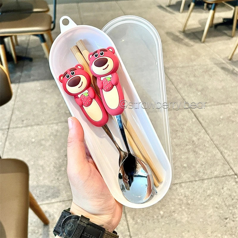 Toy Story 5 Spoon Fork Cutlery Set Woody Buzz Lightyear Jessie Forky Alien Cartoon Character Birthday Christmas Gift For Fans