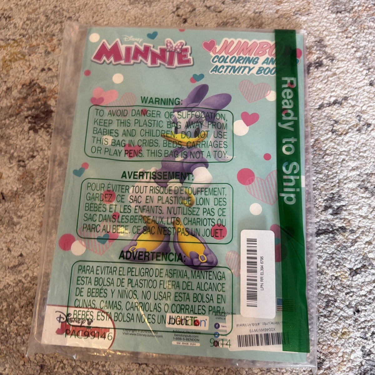Disney Junior Minnie Mouse Girls Jumbo Activity & Color Coloring Book Daisy Duck