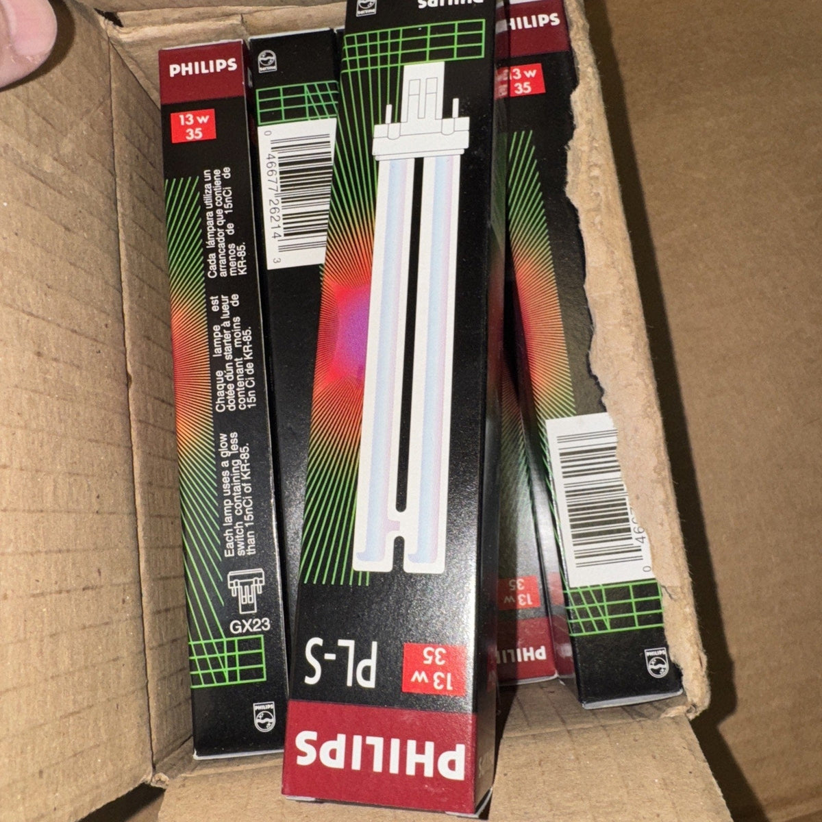 Set of 10 Philips PL-S 13W/35 Fluorescent Lamp Light Bulb PLS