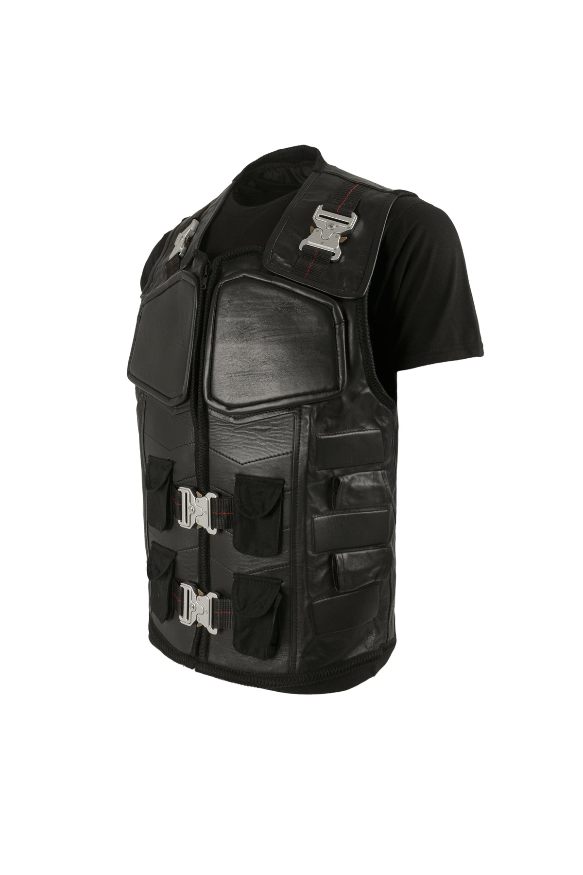 Handmade Wesley Snipes Blade Vest Trinity Vampire Hunter Military Style Handmade Cosplay Costume Leather Vest