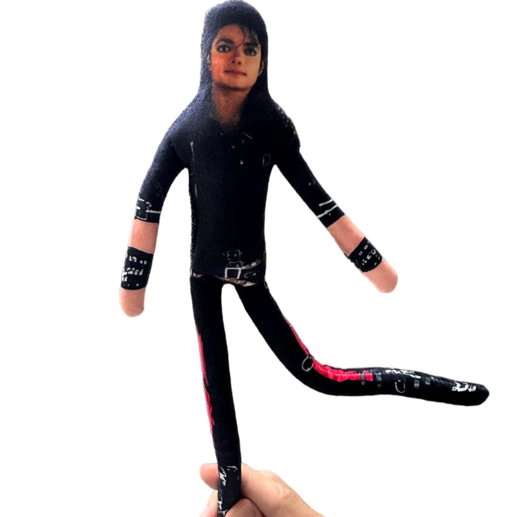 2026 New Style Michael Jackson Cosplay Prop Doll Plush Stuffed Figure Dolls Room Decoration Abstract Joint Mobility Props Gift