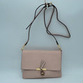 Knot Accent Flap Crossbody Bag with Adjustable Strap
