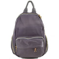 Multi-Pocket Casual Backpack with Metallic Zippers