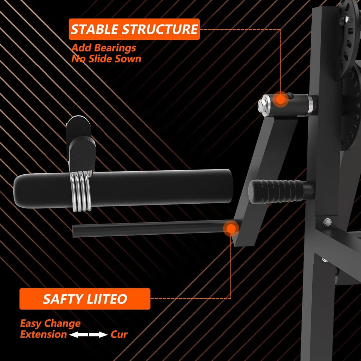 550LBS Adjustable Lower Body Leg Extension And Curl Machine (SAK16390)