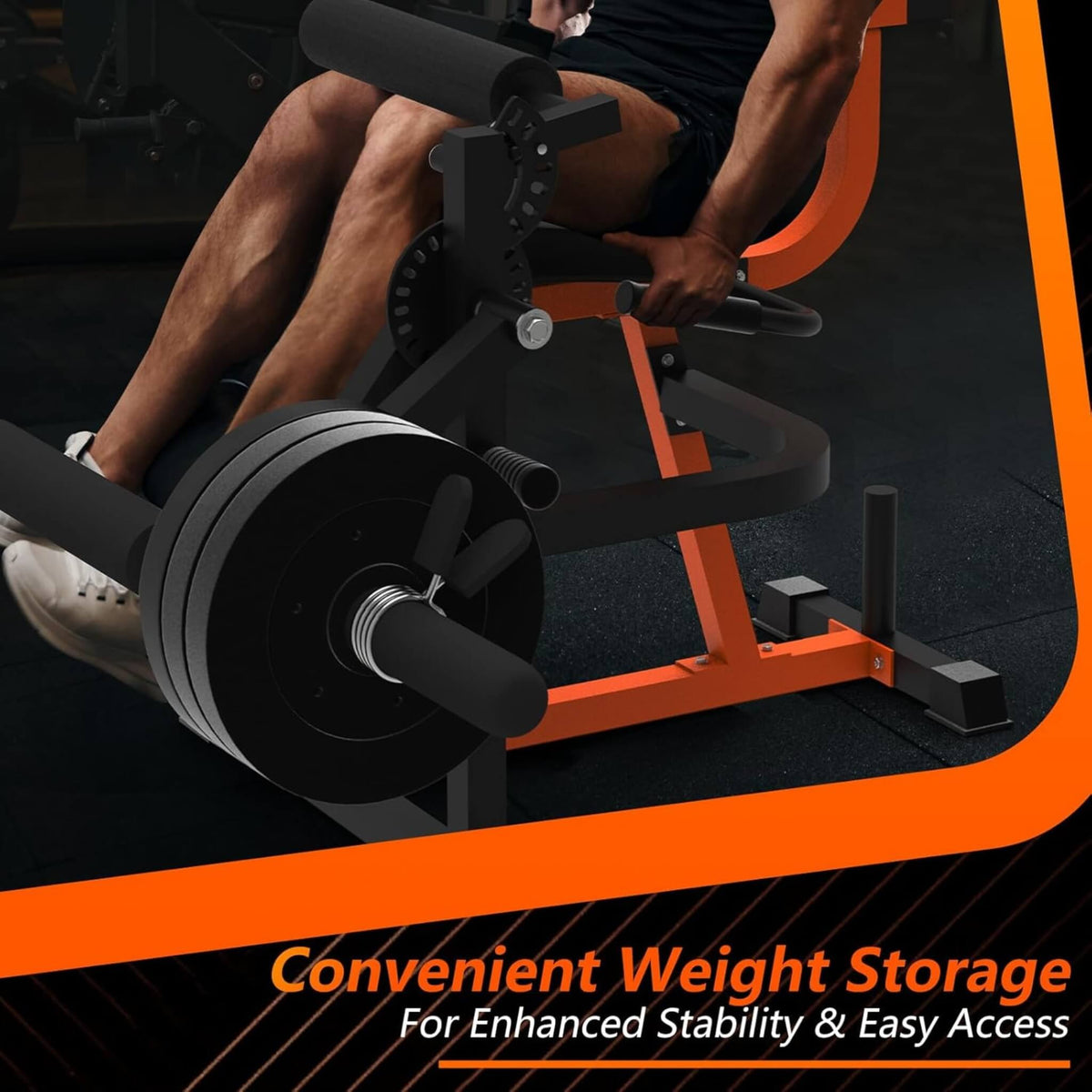 550LBS Adjustable Lower Body Leg Extension And Curl Machine (SAK16390)