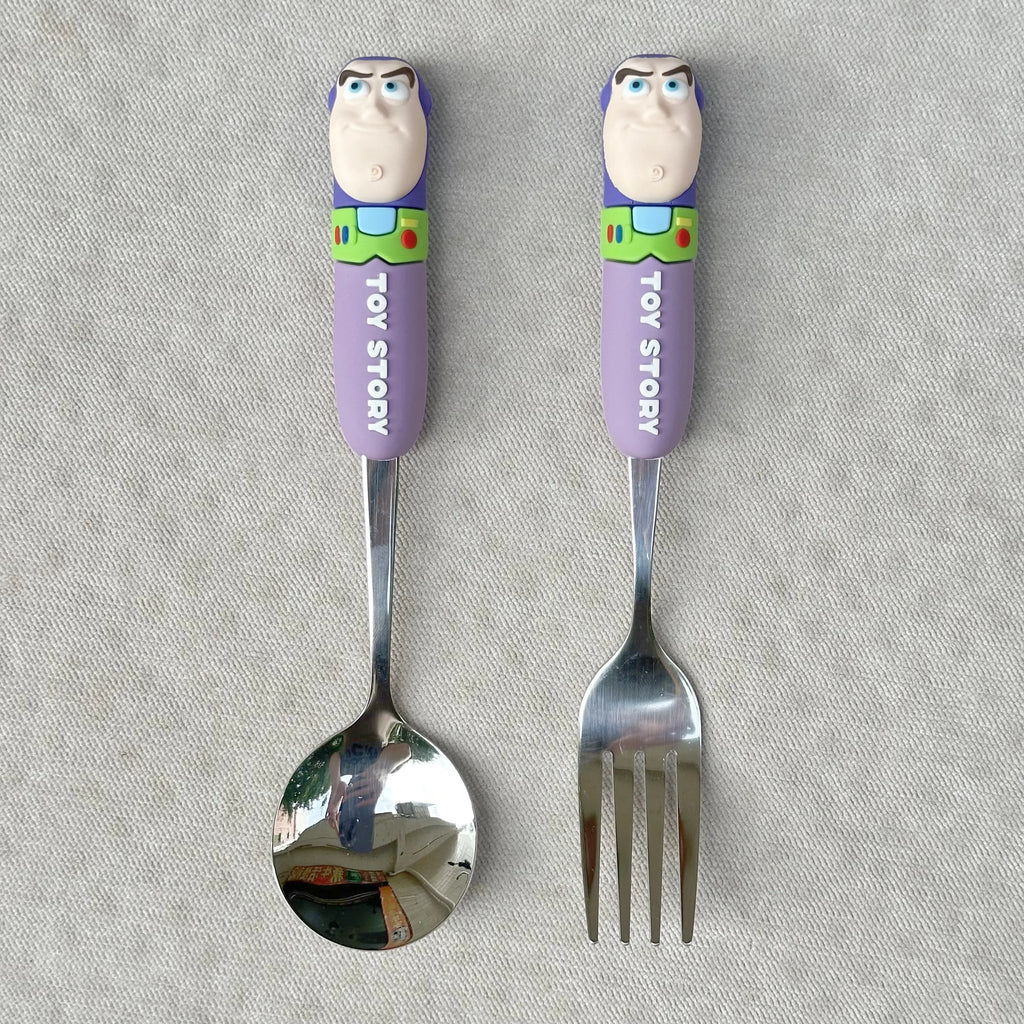 Toy Story 5 Spoon Fork Cutlery Set Woody Buzz Lightyear Jessie Forky Alien Cartoon Character Birthday Christmas Gift For Fans
