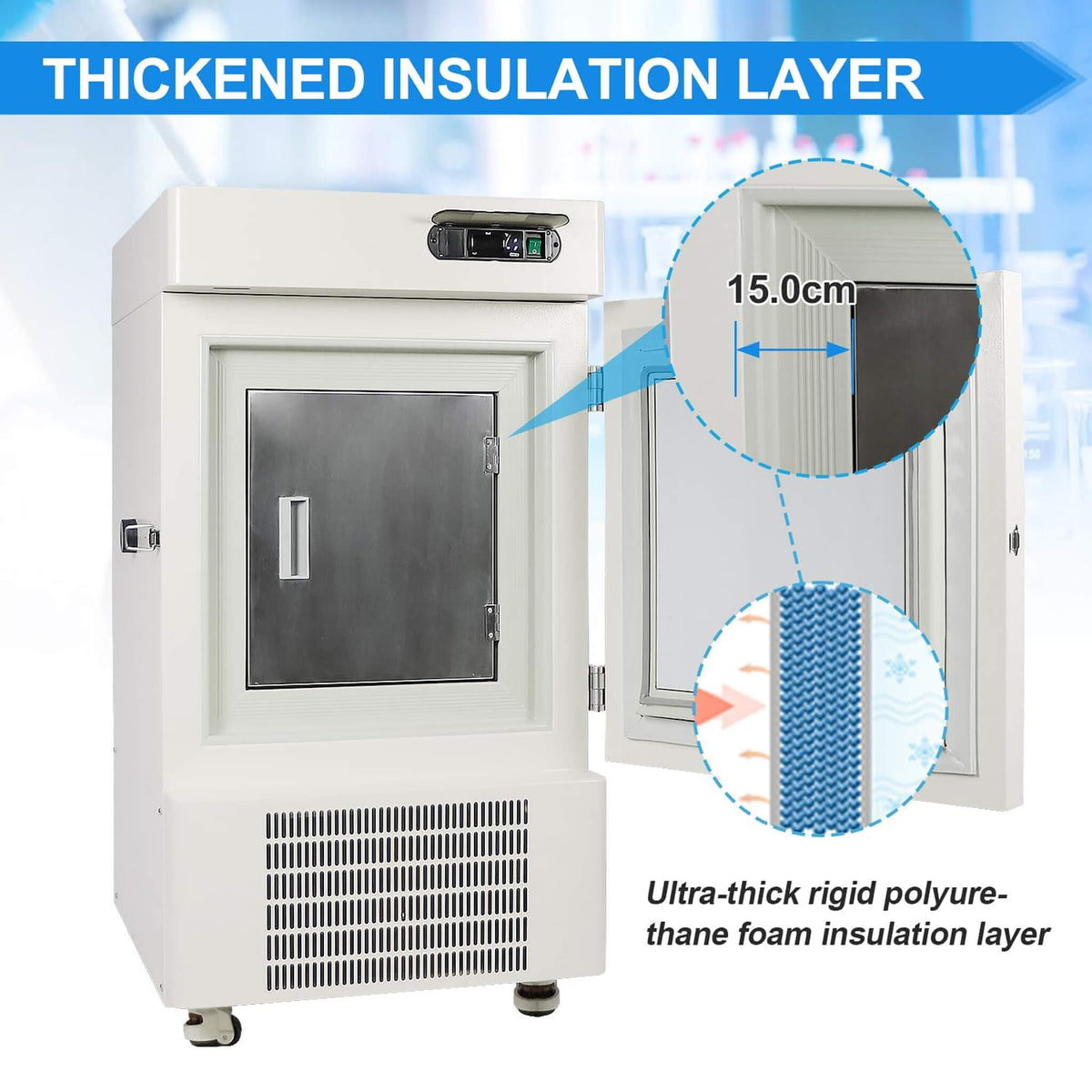 58L Ultra-Low Temperature Laboratory Freezer With Precision Cooling (SAK37621)