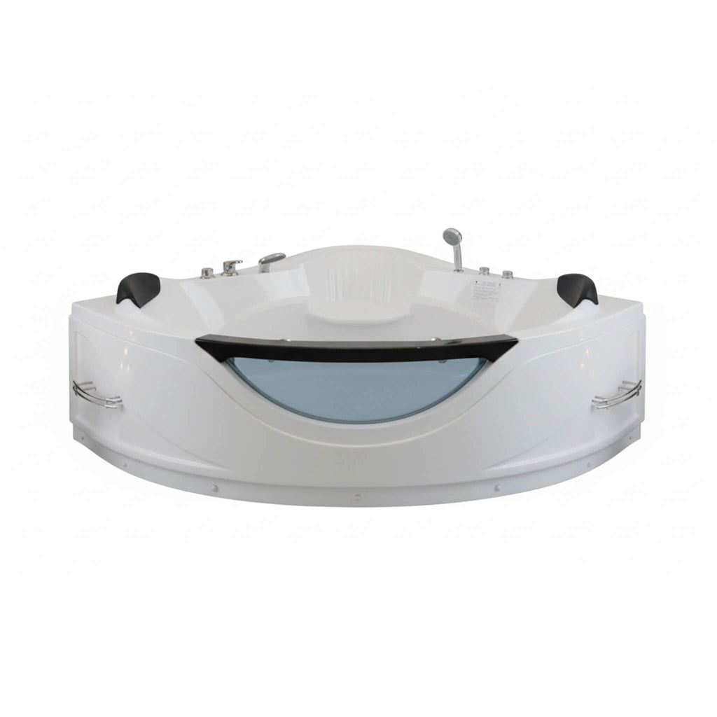 Celestia 59-Inch 2-Person Luxury Corner Whirlpool Jetted Bathtub (SAK97310)