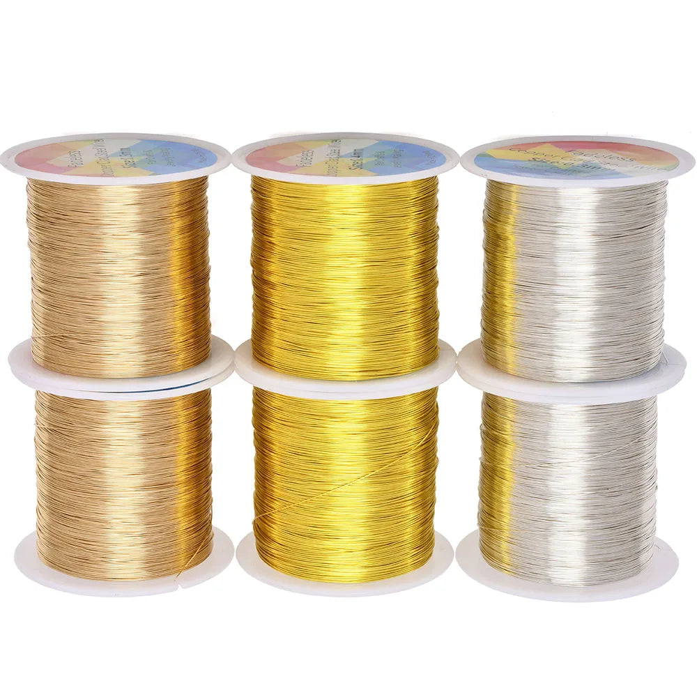 100m/328ft Fadeless Copper Clad Steel Wire Bendable Metal Sculpting Wire for Craft Floral Jewelry Making 0.3/0.4mm