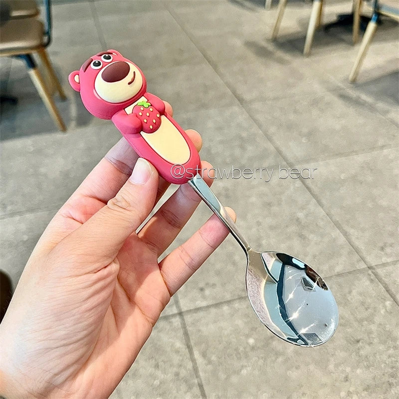 Toy Story 5 Spoon Fork Cutlery Set Woody Buzz Lightyear Jessie Forky Alien Cartoon Character Birthday Christmas Gift For Fans