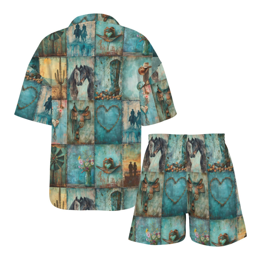 Baha Ranch Turquoise Dreams Womens Pajamas Made in America