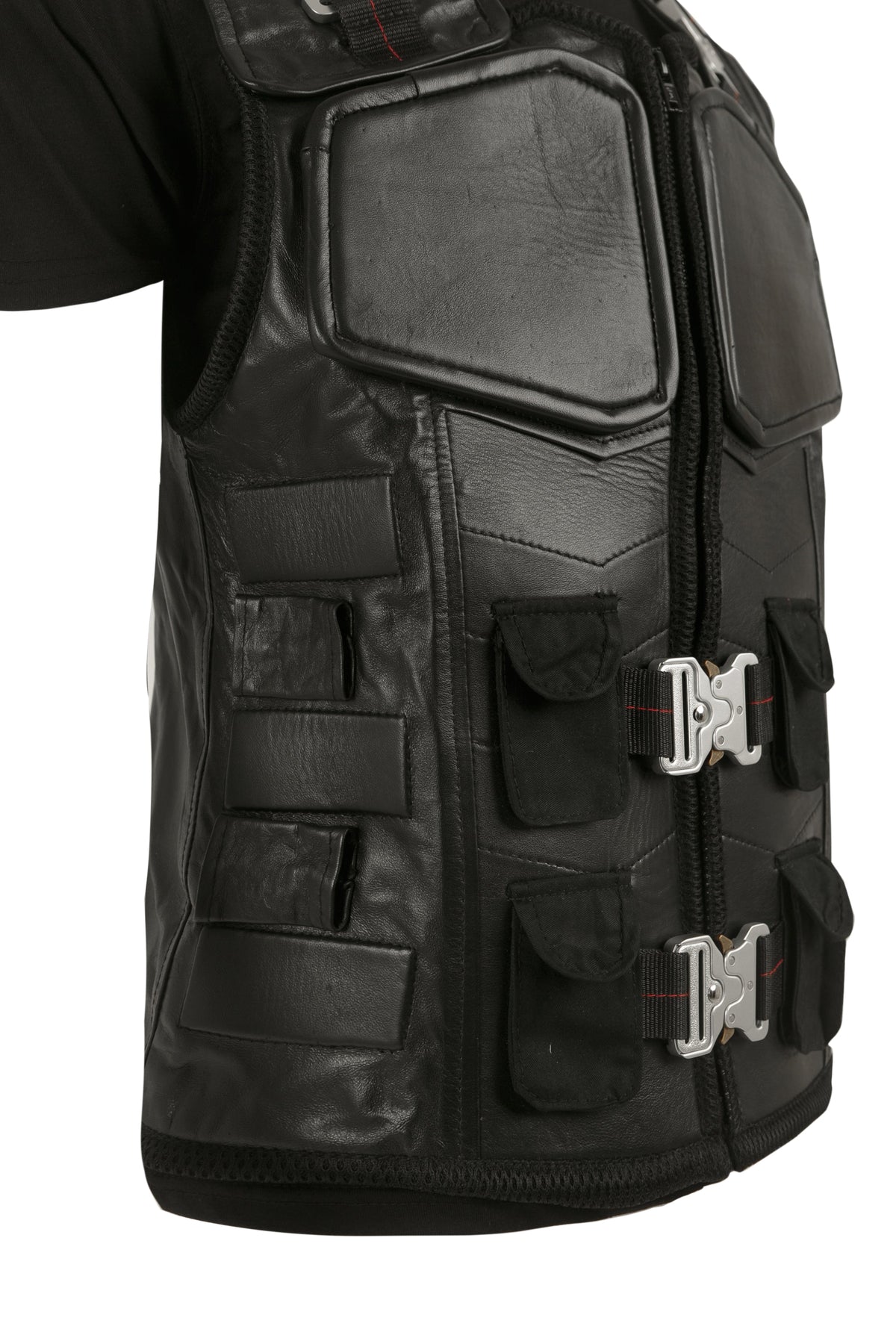Handmade Wesley Snipes Blade Vest Trinity Vampire Hunter Military Style Handmade Cosplay Costume Leather Vest