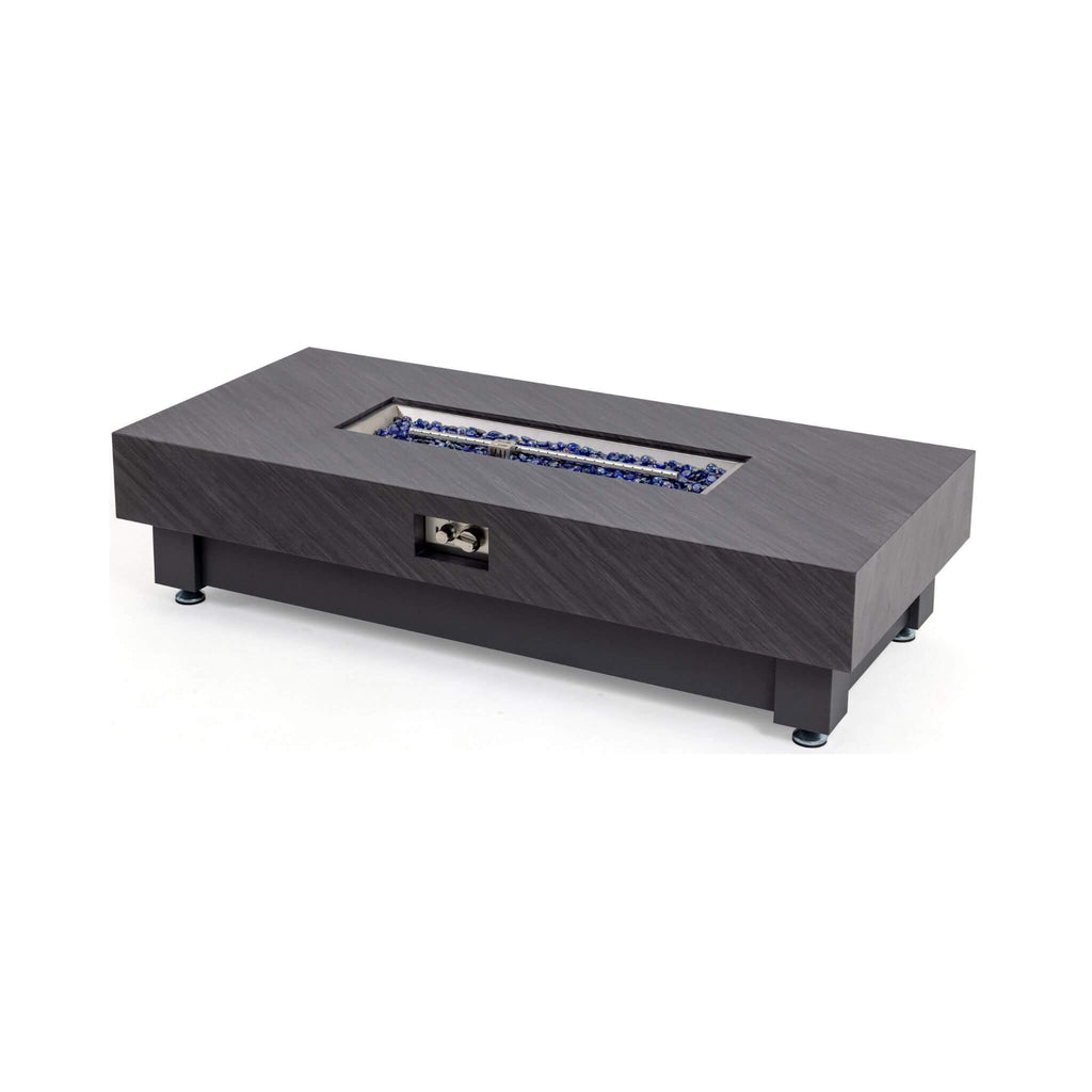 Premium 60-Inch Rectangular Outdoor Modern Propane Fire Pit Table With Rain Cover (SAK91273)