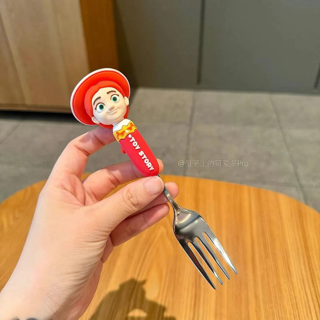 Toy Story 5 Spoon Fork Cutlery Set Woody Buzz Lightyear Jessie Forky Alien Cartoon Character Birthday Christmas Gift For Fans