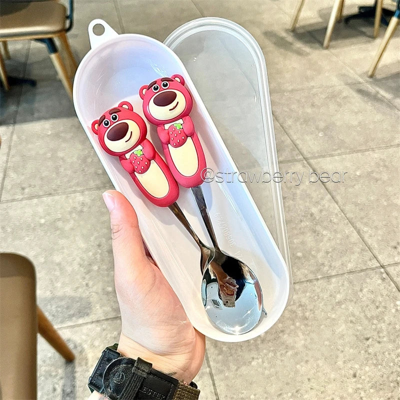 Toy Story 5 Spoon Fork Cutlery Set Woody Buzz Lightyear Jessie Forky Alien Cartoon Character Birthday Christmas Gift For Fans