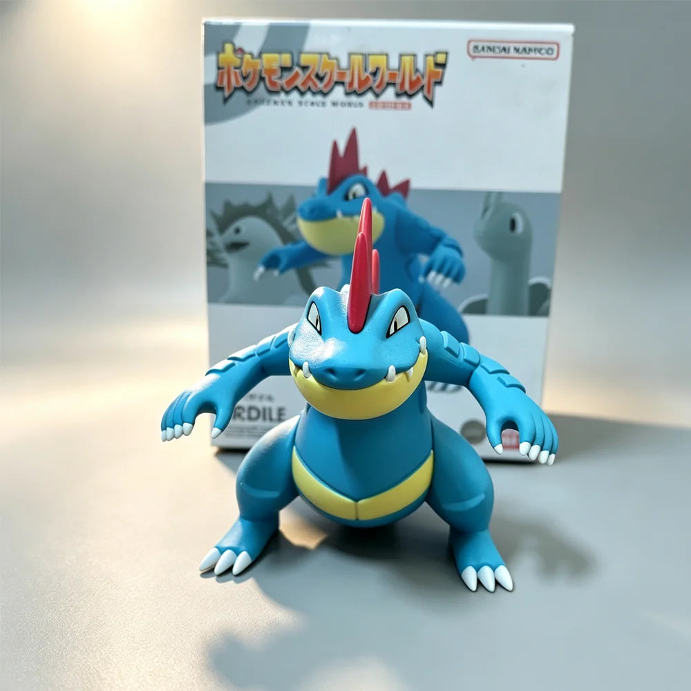 Anime Pokemon Figure Feraligatr Evolutionary Chain Action Figures Pvc Statue Desktop Collection Model Toys Gifts