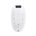 Elaris 71-Inch Acrylic High-Back Oval Whirlpool Tub With 6 Jets LED Light And Gel Pillow (SAK21370)