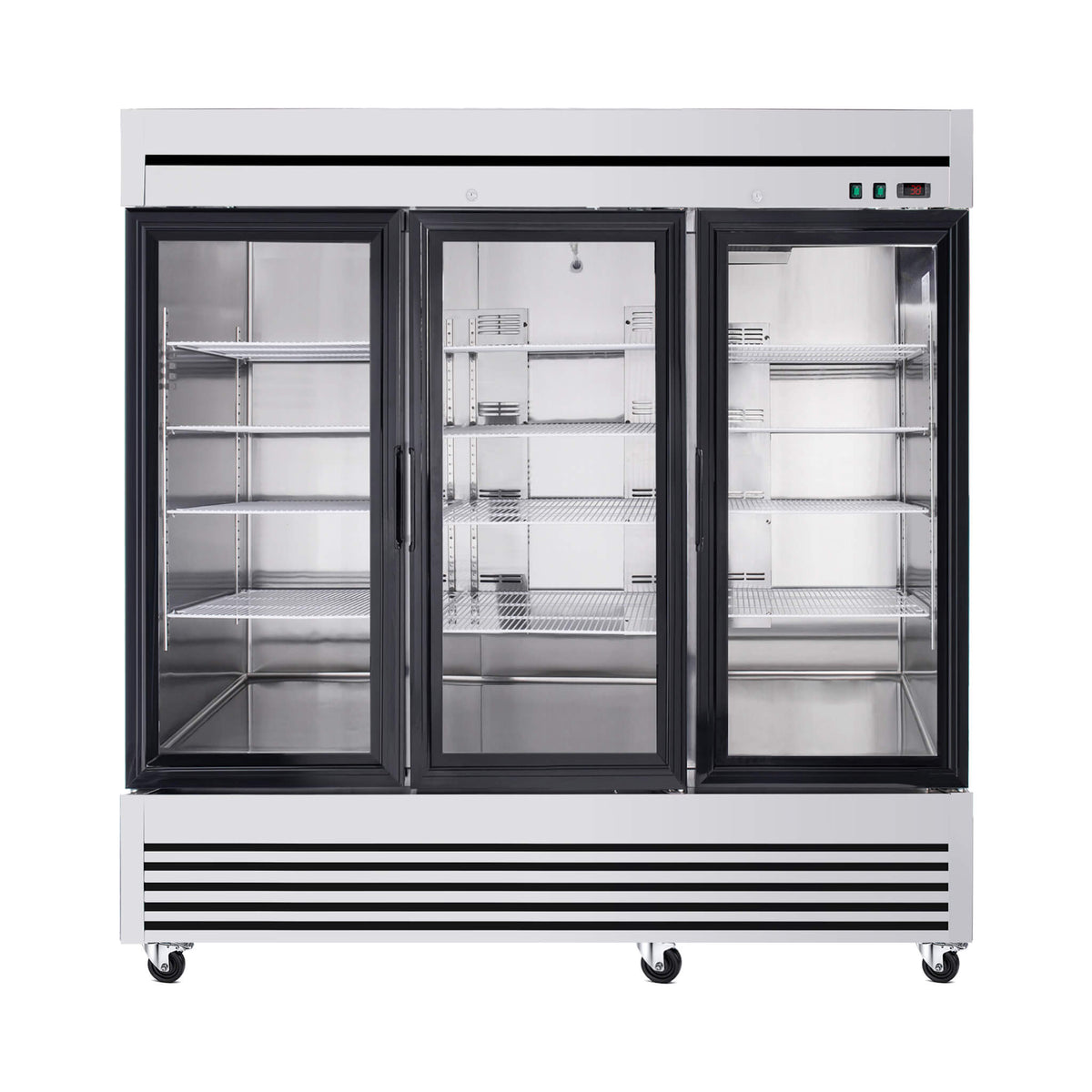 72 Cu.Ft Triple-Door Stainless Steel Commercial Reach-In Display Refrigerator (SAK26394)