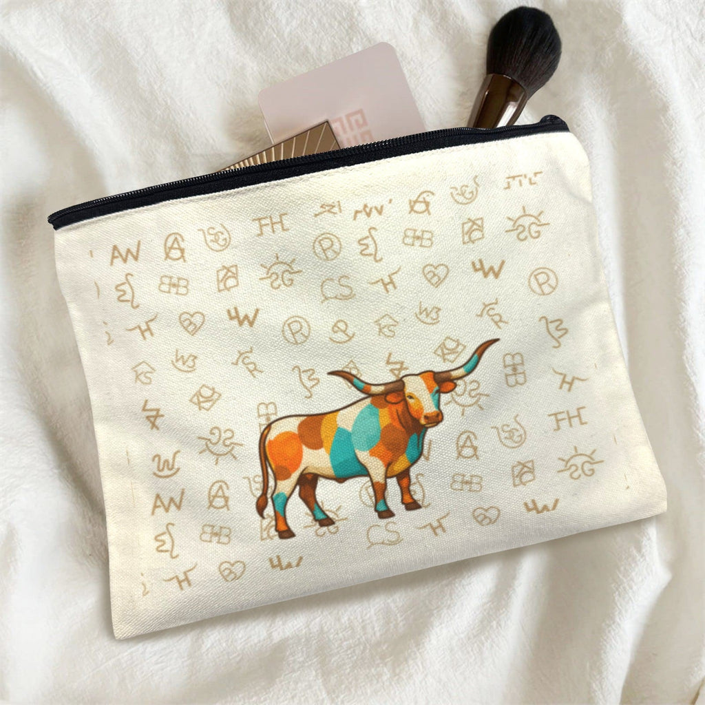 Baha Ranch Brand Longhorn Pack of 5 bags Cosmetic Bag Made in America