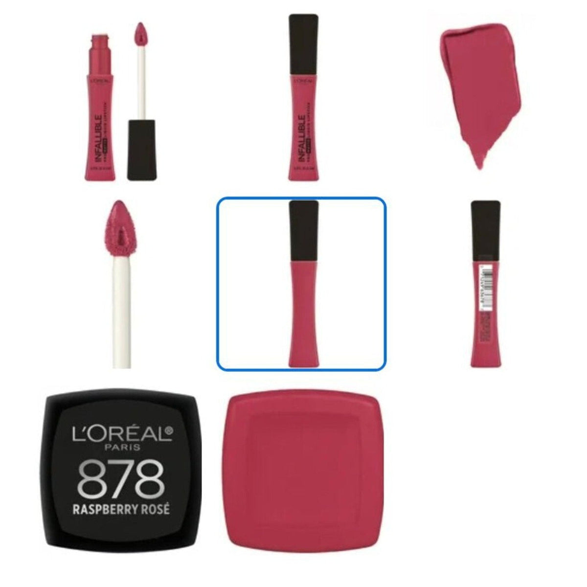 L'Oreal Paris Infallible Pro Matte Liquid Lipstick, Raspberry Rose 0.21 oz