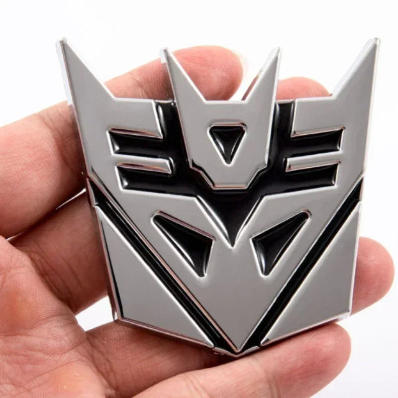 Transformerss 3D Car Stickers Decepticons Autobots Logo Badge Car Scratched Stickers Cosplay Car Decoration Accessories