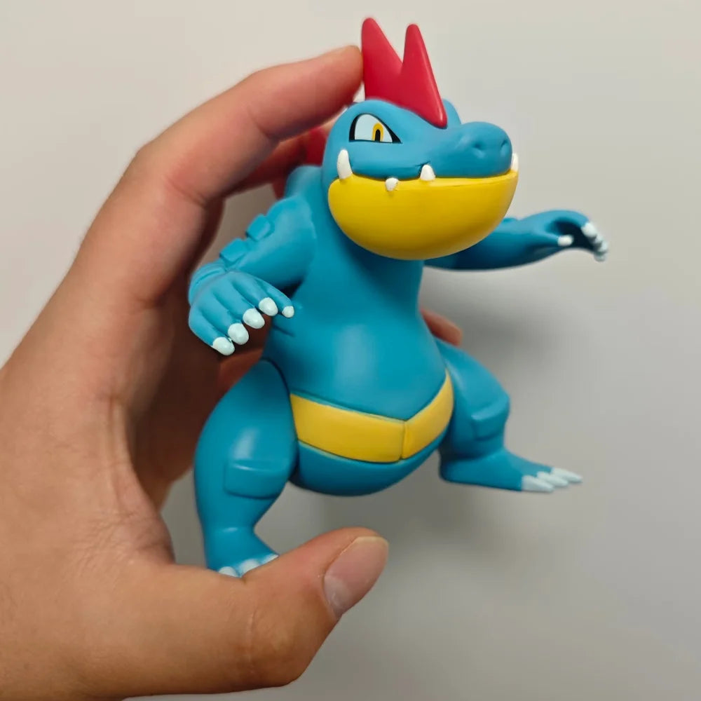 Anime Pokemon Figure Feraligatr Evolutionary Chain Action Figures Pvc Statue Desktop Collection Model Toys Gifts