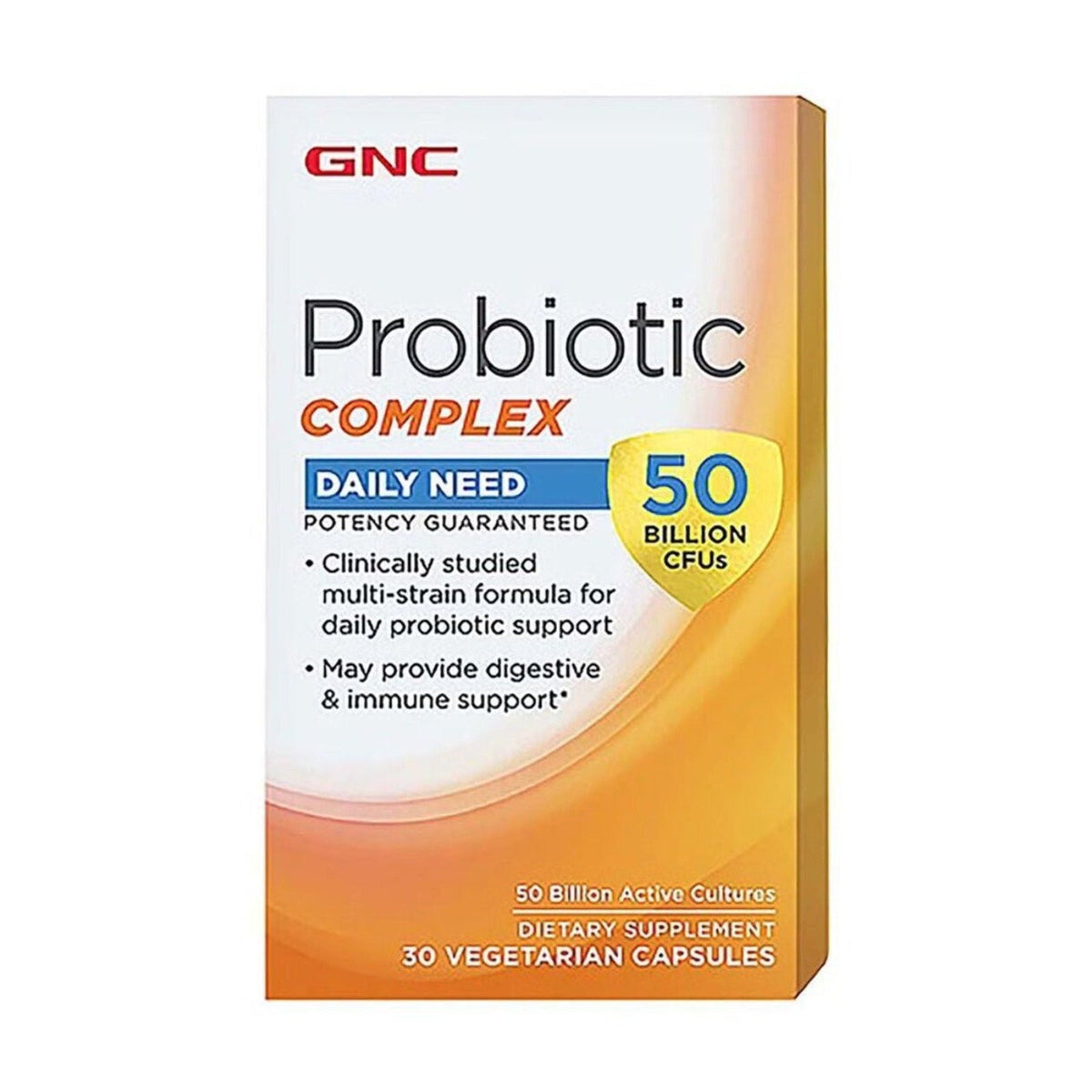 GNC Probiotic Complex Daily Digestive Health Supplement Capsules
