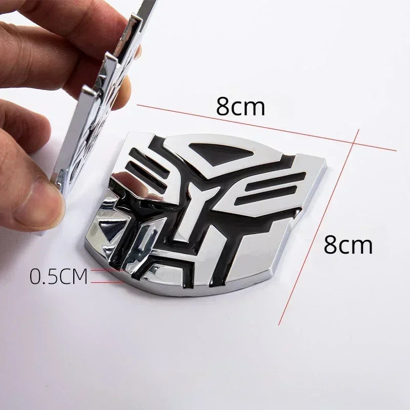 Transformerss 3D Car Stickers Decepticons Autobots Logo Badge Car Scratched Stickers Cosplay Car Decoration Accessories